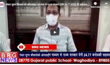 गंधार सुगर किसान को ऑनलाइन माध्यम से राज्य सरकार देगी 24.77 करोड़ की सहायता  BRG NEWS