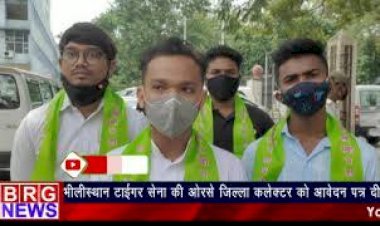 भीलीस्थान टाईगर सेना की और से जिल्ला कलेक्टर को आवेदन पत्र दीया गया BRG NEWS