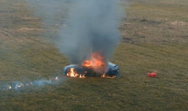 Frustrated Russian YouTuber burns down his Rs 2.42 crore Mercedes. Viral video