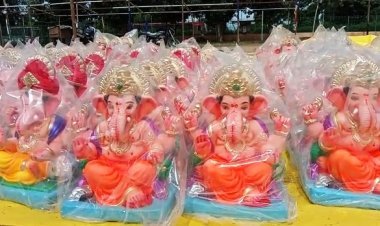 शहर के कलाभवन मैदान पर विभिन्न राज्यों के व्यापारी करेंगे गणेशजी की मूर्ति की बिक्री