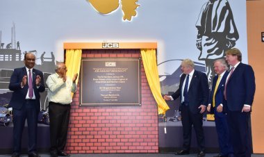 Britain के PM BorisJohnson का भारत दौरा,बड़ोदा के हलोल के पास JCB के नए प्लांट का किया उद्घाटन