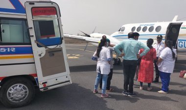 गुजरात सरकार की एयर एम्बुलेंस सेवा का पहली बार हुआ उपयोग जानिए कैसे!