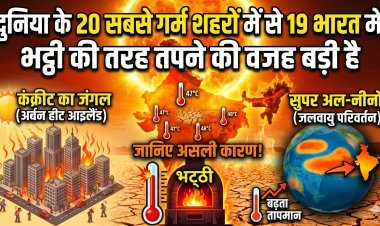 दुनिया केे 20 सबसे गर्म शहरों में से 19 भारत में, बड़ी है भट्ठी की तरह तपने की वजह !