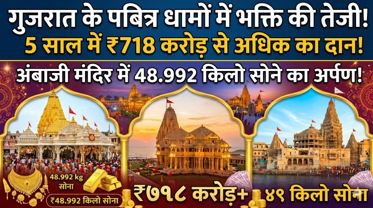 मंदी पर भारी श्रद्धा: गुजरात के मंदिरों में ₹718 करोड़ का दान