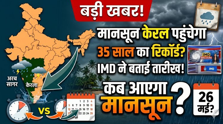 केरल में मानसून की आहट तेज, तोड़ सकता है 35 साल का पुराना रिकॉर्ड, IMD ने की पुष्टि