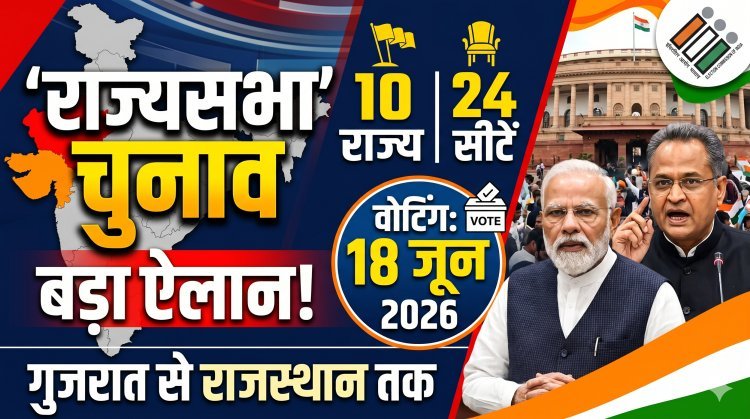 गुजरात से राजस्थान तक, 10 राज्यों की 24 राज्यसभा सीटों के लिए चुनाव का ऐलान !