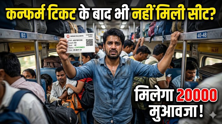 कन्फर्म टिकट के बाद भी नहीं मिली सीट? अब रेलवे देगा ₹20,000 मुआवज़ा !