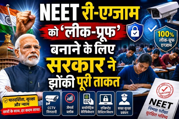 NEET Re-Exam के लिए अभेद्य सुरक्षा चक्र! 1.85 लाख AI कैमरे और 5 लाख जवानों का कड़ा पहरा।
