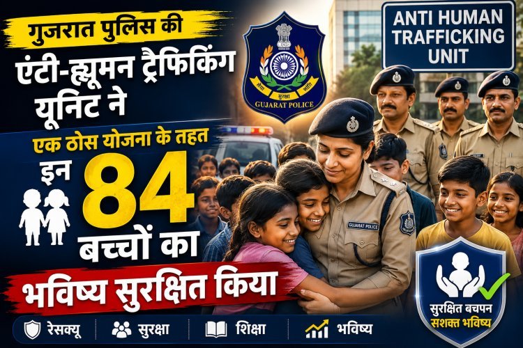 गुजरात पुलिस की बड़ी कामयाबी: ऑपरेशन 'चाइल्डहुड फ्रीडम' के तहत 14 दिनों में मुक्त कराए गए 84 बाल मजदूर !