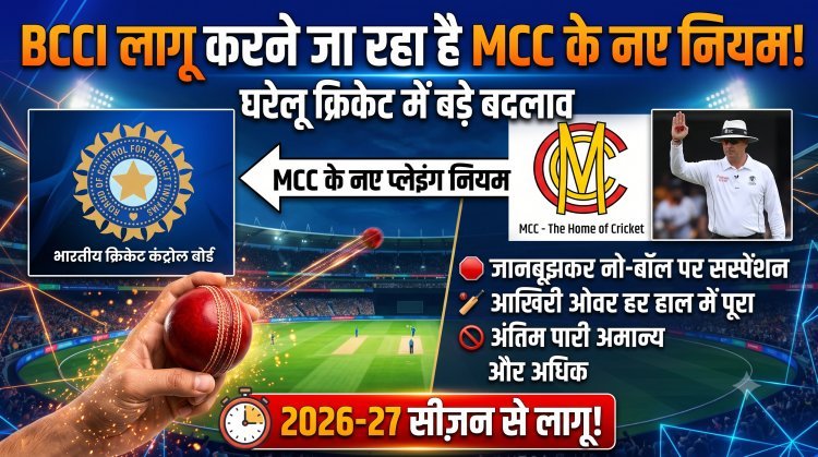 अब घरेलू क्रिकेट में नहीं चलेगी मनमानी;  BCCI ने नियमों में किया बड़ा बदलाव !
